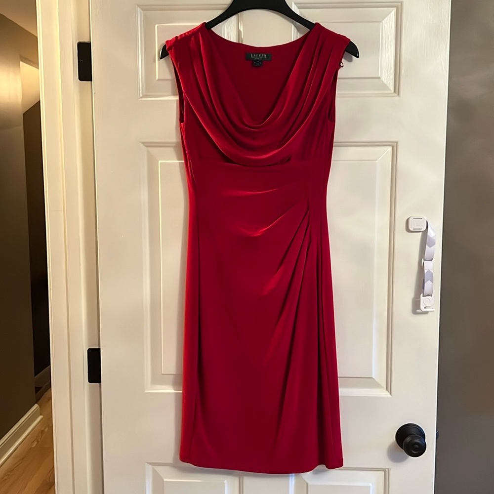 Lauren by Ralph Lauren red dress size 6